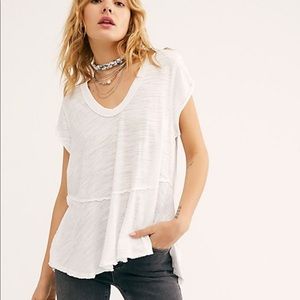 Free People we the free sweetness tee white XS